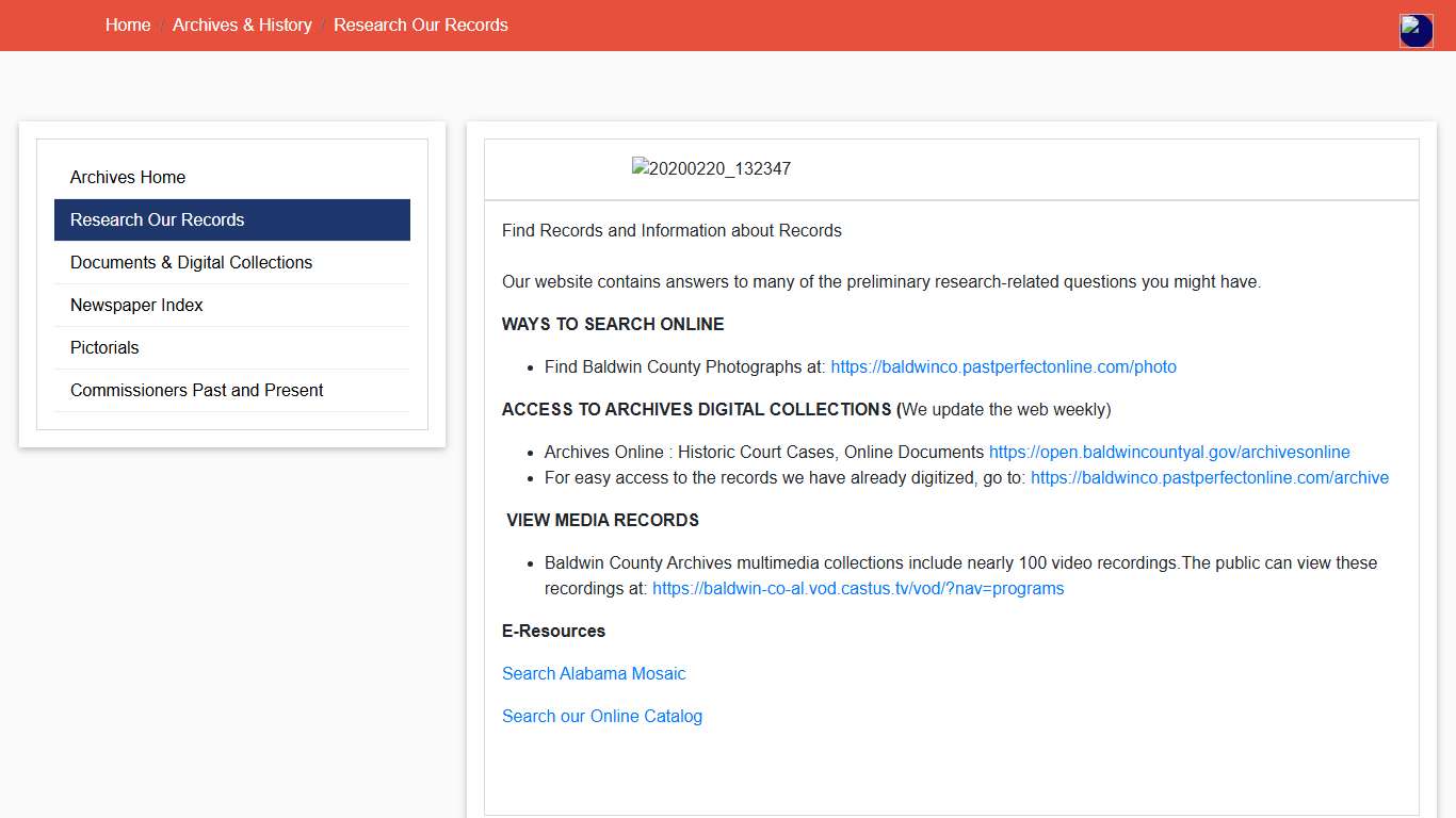 Research Our Records